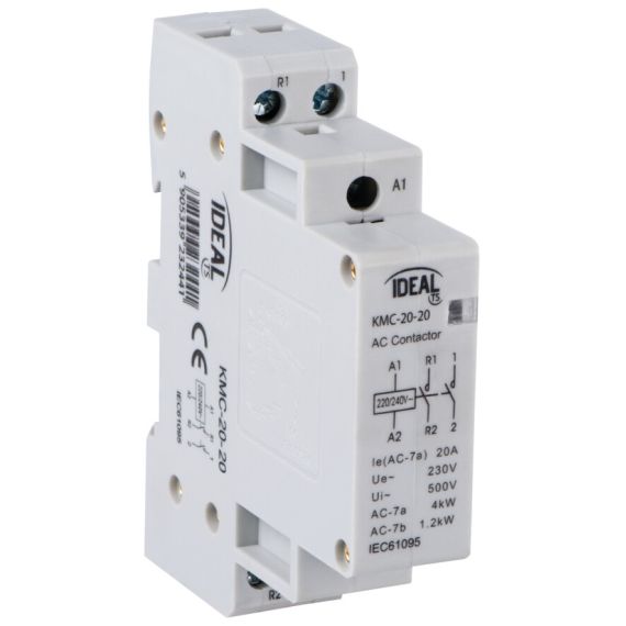 Contattore modulare 230VAC 7-20A 1.2-4kW KMC-20-20 Contattore modulare 230VAC 7-20A 1.2-4kW KMC-20-20
